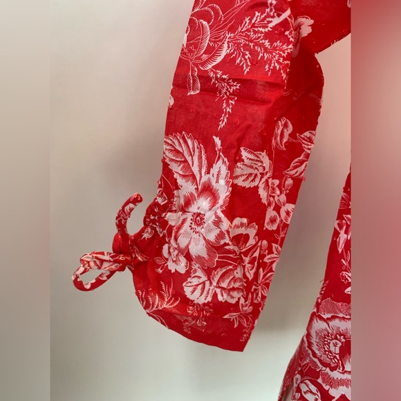 Draper’s & Damons floral button up shirt. Resortwear Vacation beach coast medium - Picture 6 of 7